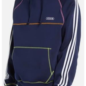 Adidas Men's Trefoil Hoodie Contrast Stitch Sweatshirt